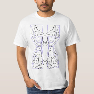 Camiseta Manos dinámicas y arte de rostro abstracto