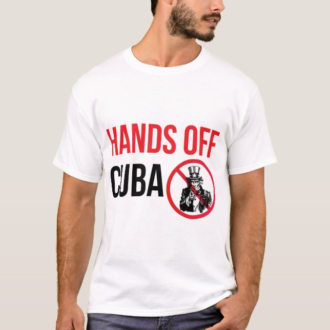 Camiseta Manos fuera de Cuba (Anverso)