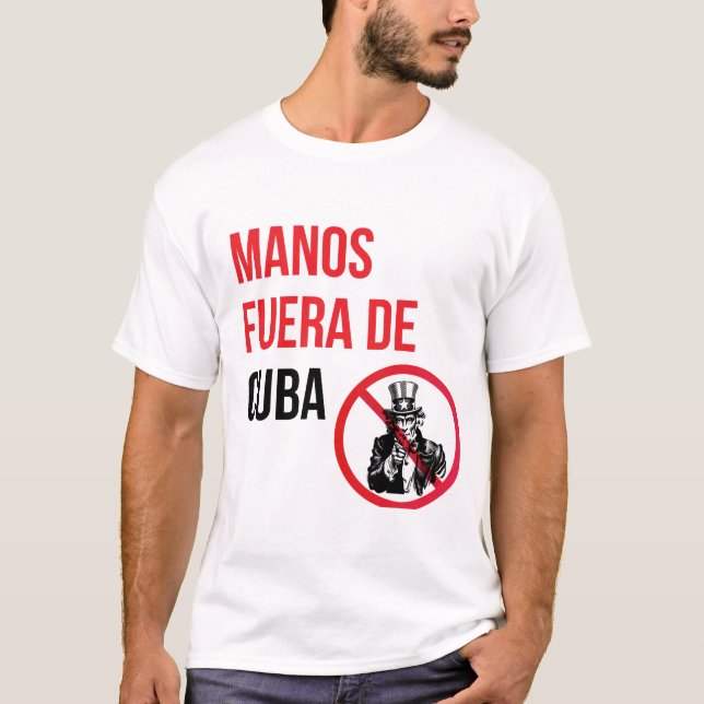 Camiseta Manos Fuera De Cuba (Anverso)