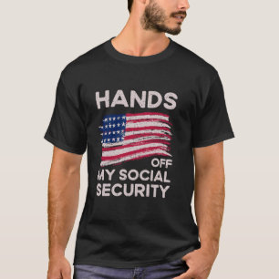 Camiseta Manos Fuera de Mi Protesta de Seguridad Social Res