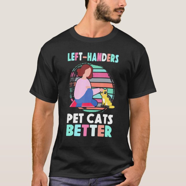 Camiseta Manos izquierdistas Mascotas gatos mejor orgullo l (Anverso)