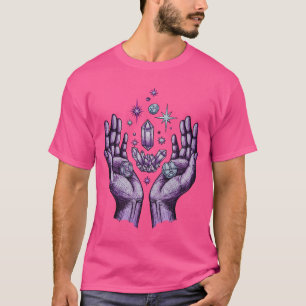 Camiseta Manos Místicas y Cristales