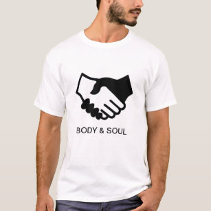 Camiseta Manos negras y blancas, cuerpo y alma