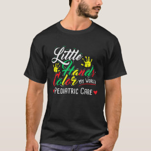 Camiseta Manos Pequeñas de Doctor Colorean Mi Mundo - Frase