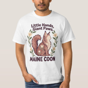 Camiseta Manos Pequeñas Patas Gigantes Arte Floral de Maine