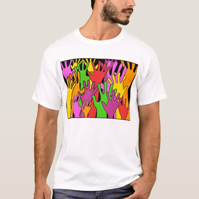 Camiseta Manos que agitan (Anverso)