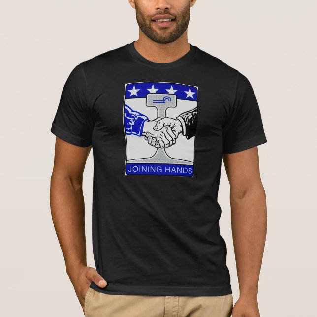 Camiseta Manos que se unen a del ferrocarril de Conrail (Anverso)