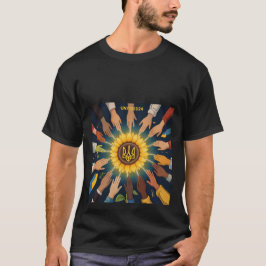 Camiseta Manos unidas: Girasol de hombres de fuerza ucrania