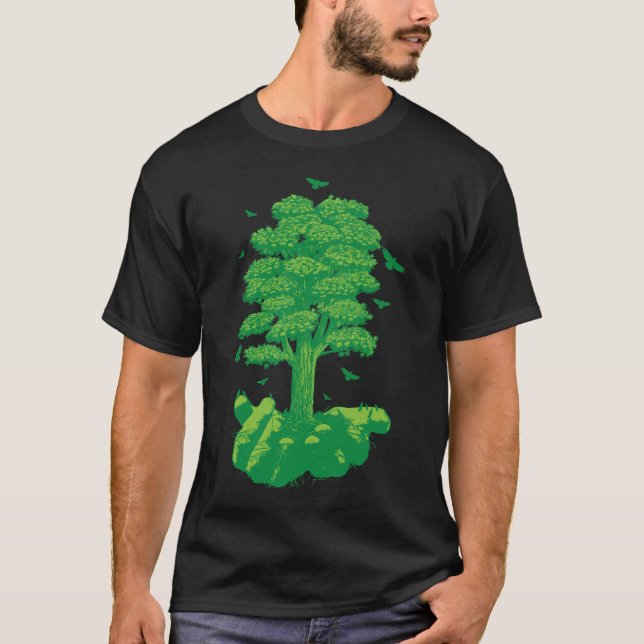 Camiseta Manos verdes (Anverso)