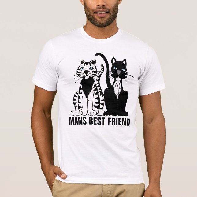 Camiseta Mans Best Friend, Cat T_shirts (Anverso)