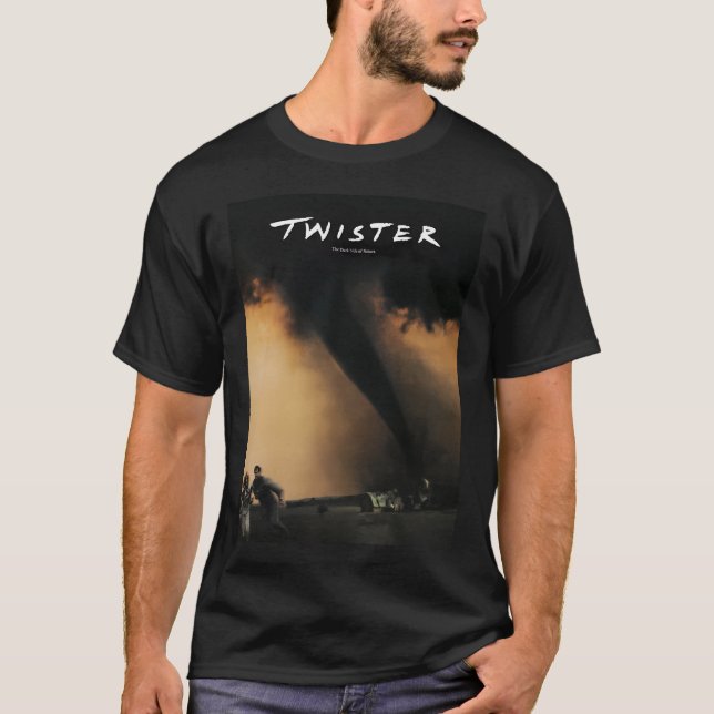 Camiseta Mans Twister 1996 Cine Fashion Leisure Round Neck (Anverso)