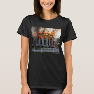 Camiseta Mansión Antebellum   Incendio en Nottoway Resort