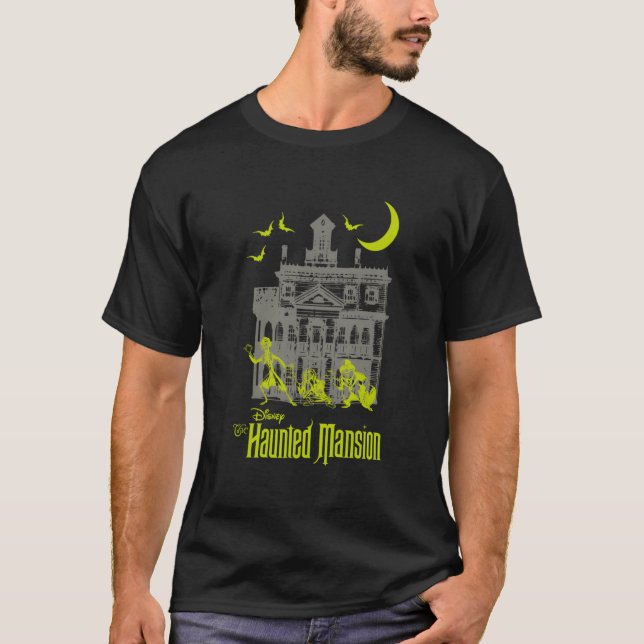 Camiseta Mansión embrujada Fantasma Silhouettes (Anverso)