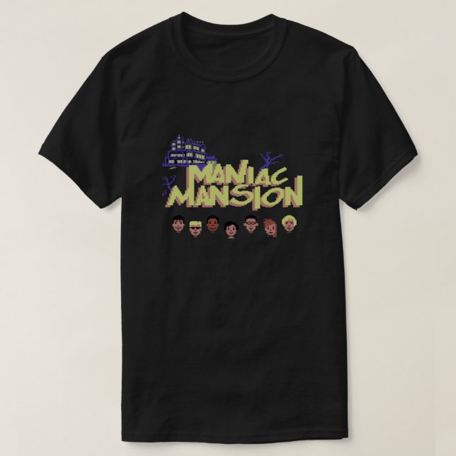 Camiseta Mansión Maniac  (Diseño del anverso)