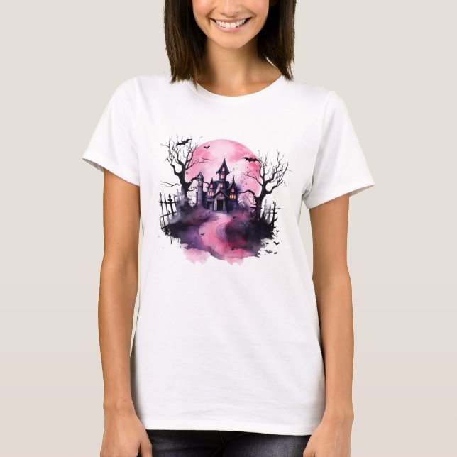 Camiseta Mansión mística: arte embrujado y decoración domés (Anverso)