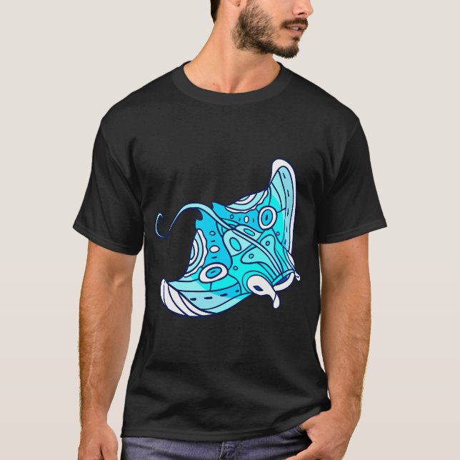 Camiseta Manta azul (Manta) (Anverso)