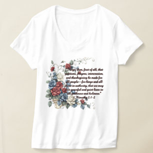 Camiseta Manta Patriótica 1 Timoteo 2:1-2