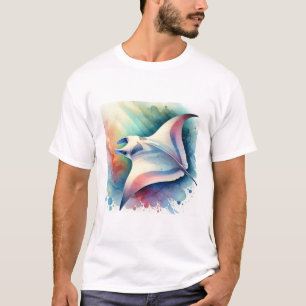 Camiseta Manta Ray 031024AREF134 - Watercolor