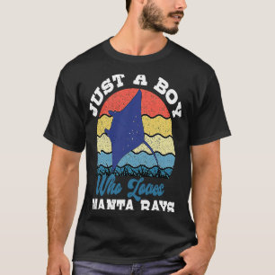Camiseta Manta Ray Boy Stingray Fish Mantas Biólogo Oceánic