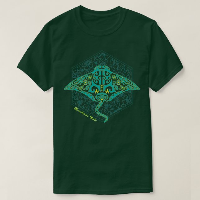 Camiseta Manta Ray por Menehune Hale (Diseño del anverso)