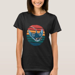 Camiseta Manta Raya Animal Retro Océano Mar Raya Stingray V
