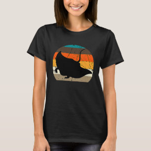 Camiseta Manta Raya Retro Vintage Pez Stingray Océano Biolo