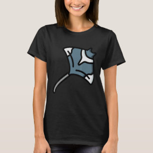 Camiseta Manta raya Stingray Retro Vintage Océano Agua Anim