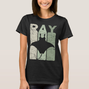 Camiseta Manta Raya Stingray Vintage Retro Oceanología