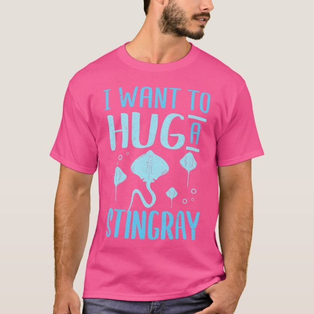 Camiseta Manta Rays: Quiero Abrazarme De Un Stingray (Anverso)