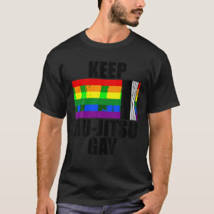 Camiseta Mantén a Jiu Jitsu Gay Shirt LGBT Mes de Orgullo G