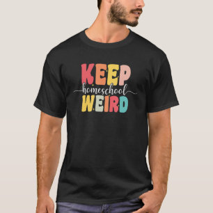 Camiseta Mantén a la escuela de párvulos rara mamá Groovy A