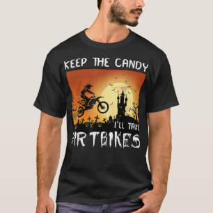 Camiseta manten a los caramelos tomarán las bicicletas de s