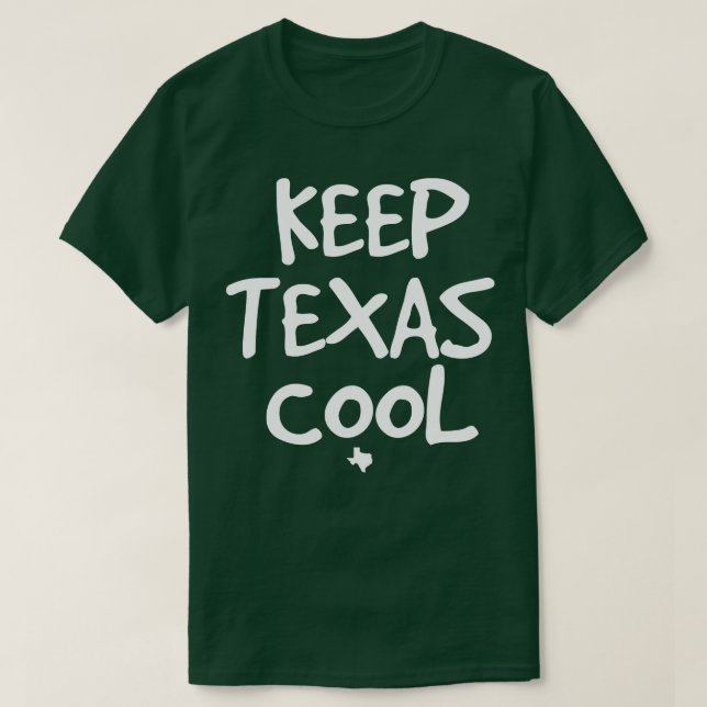 Camiseta Mantén a Texas Guay atados oscuros (Diseño del anverso)