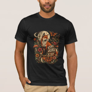 Camiseta MANTÉN ASEGÚNTE, MANTÉN SALVAJE – Psychedelic Fox