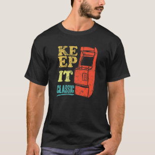 Camiseta Mantén Clásico Juegos de Arcade Retro de los 90
