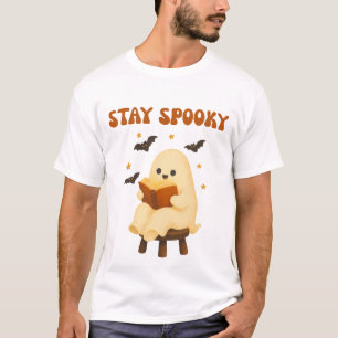 Camiseta Mantén Cute Espeluznante Leyendo Gusano de Libros