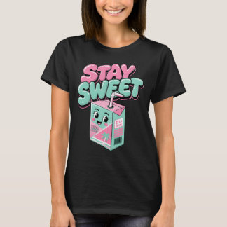 Camiseta Mantén Dulce Caja de Jugo Kawaii Estética Y2K