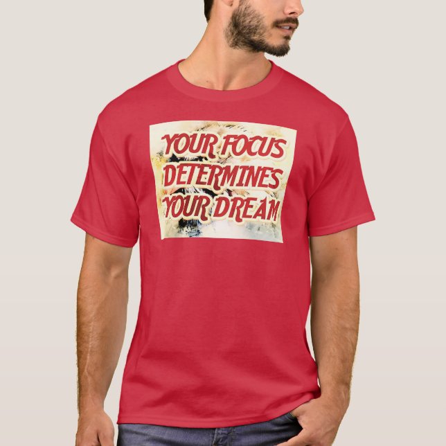 Camiseta mantén el enfoque (Anverso)