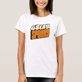 Camiseta Mantén el Espíritu Retro de Halloween Fantasma