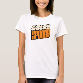 Camiseta Mantén el Espíritu Retro de Halloween Fantasma
