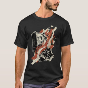 Camiseta Mantén Encendido Gráfico de Hierro Vintage en Llam