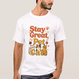 Camiseta Mantén Grandes Gatos Mascotas Diseño de Amante de