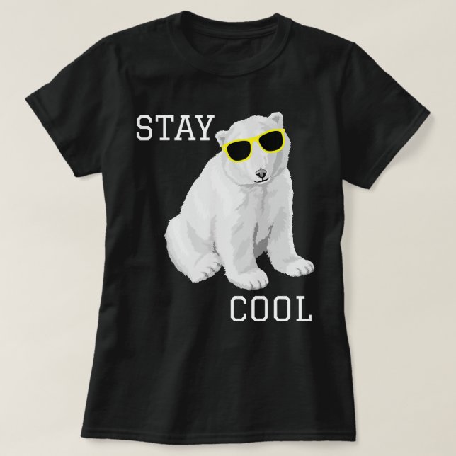 Camiseta Mantén Guay Cubo De Oso Polar Infantil Cubierta Co (Diseño del anverso)
