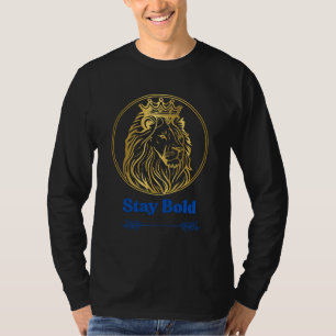 Camiseta Mantén la Audacia – Diseño del León Rey Real Sím