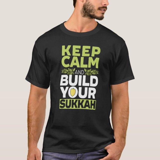 Camiseta Mantén La Calle Y Construye Tu Sukkah Sukkot Day L (Anverso)