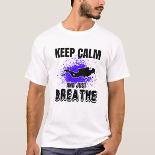 Camiseta Mantén La Calle Y Respira Scuba Buceo Gracioso Cit