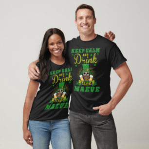 Camiseta Mantén la Calma Bebe Maeve Regalo Irlandés del Día