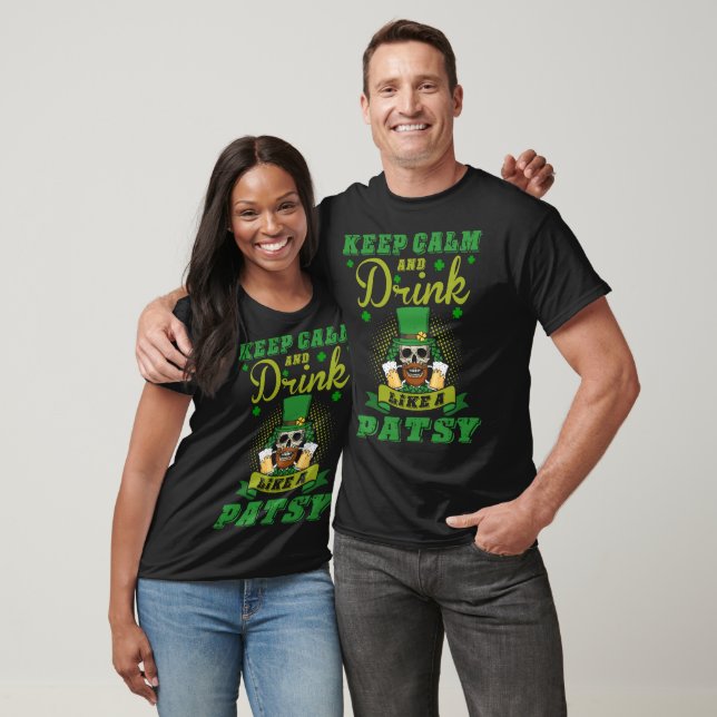 Camiseta Mantén la Calma Bebe Patsy Regalo Irlandés del Día (Unisexo)