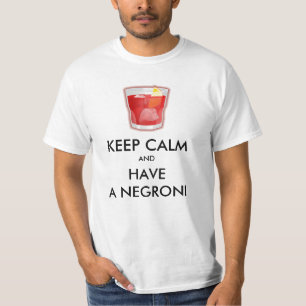 Camiseta Mantén la Calma - Cóctel Negroni
