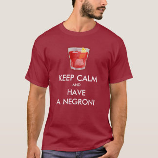 Camiseta Mantén la calma - Cóctel Negroni